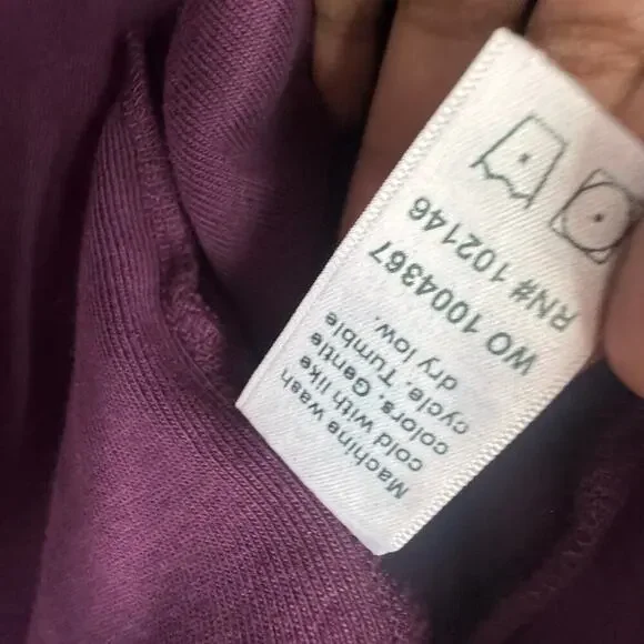 Michael Stars Mac Puff Sleeve Crew Neck Pullover Sweatshirt Plum Size OS NWT - Picture 8 of 11